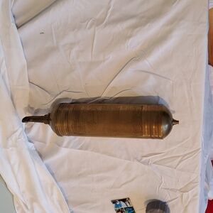 Antique Brass Pyrene Carbon Tetrachloride Fire Extinguisher